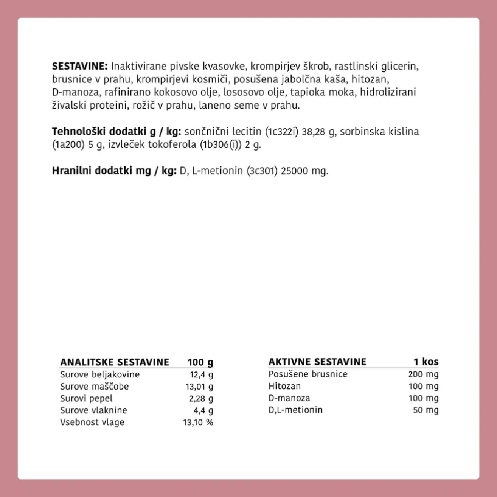 The BOO Care, dopolnilni priboljški za mačke - ledvice in sečila (90 priboljškov)